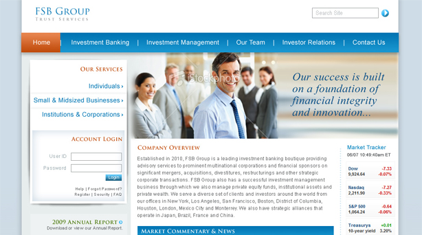 thumbnail of the landing page features a photo of the team