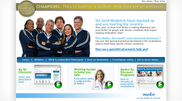 thumbnail of the landing page features 6 olympic athletes