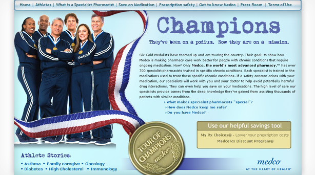 thumbnail of the landing page features 6 olympic athletes